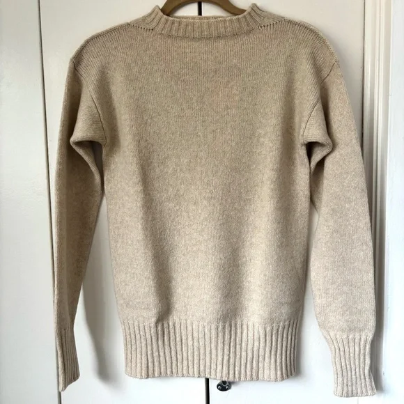 NWT Maison Margiela Margiela Line 4 Cream mock neck sweater size small - Picture 4 of 6